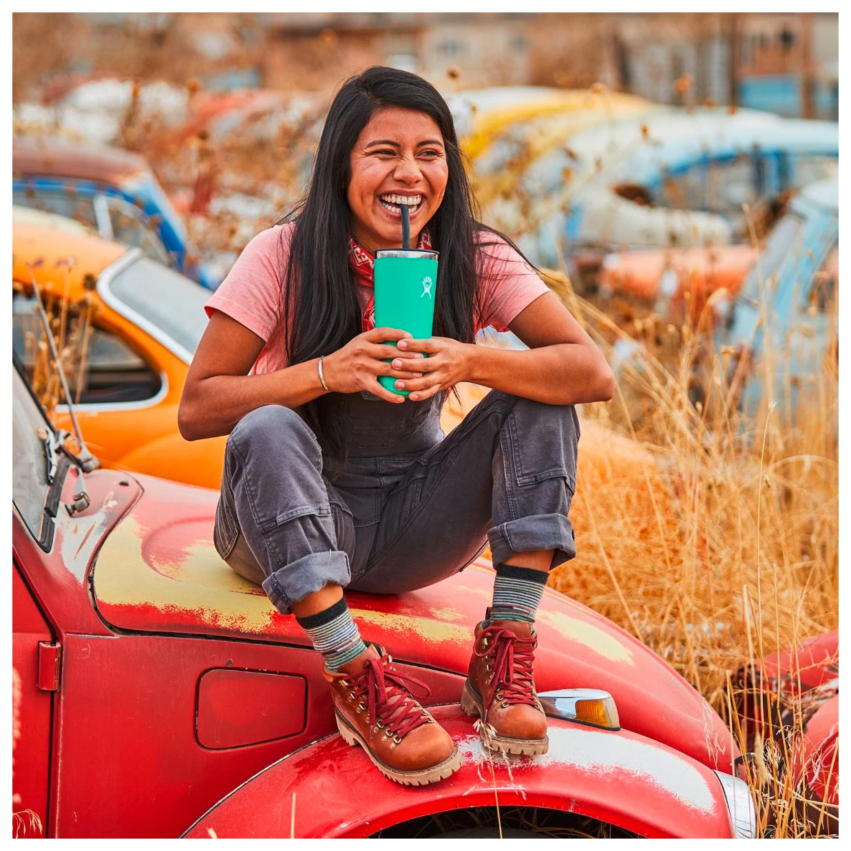 Hydro Flask - Medium Press-In Straw Lid - Paille 4 Hydro Flask - Medium Press-In Straw Lid - Paille – Image 2