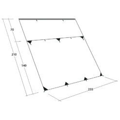 Outwell - Hillcrest Tarp - Tarp -Matériel De Camping outwell hillcrest tarp tarp detail 6