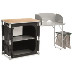 Outwell - Padres Kitchen Table W/Bamboo Table Top & Side Uni - Table De Camping -Matériel De Camping outwell padres kitchen table w bamboo table top side uni table de camping 1