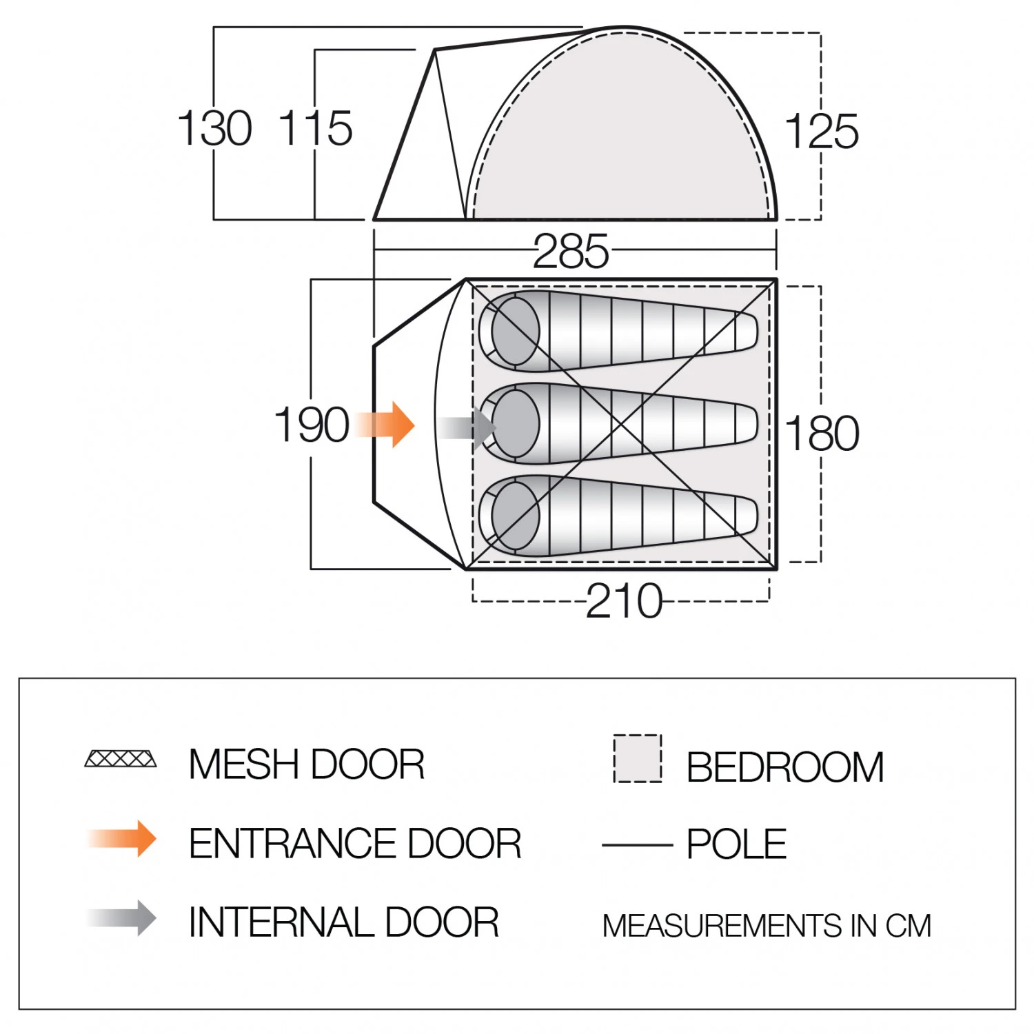 Vango - Tay 300 - Tente 3 Places 4 Vango - Tay 300 - Tente 3 Places – Image 2